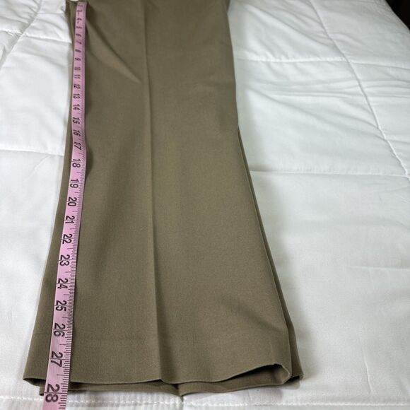Elliott Lauren Two Button Cropped Button Up Taupe Pants Size 12 - Picture 9 of 10